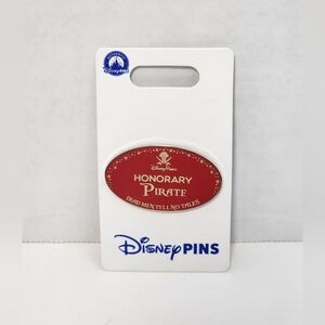 Disney Parks 2024 Honorary PIRATE Name Tag Official Trading Pin - New